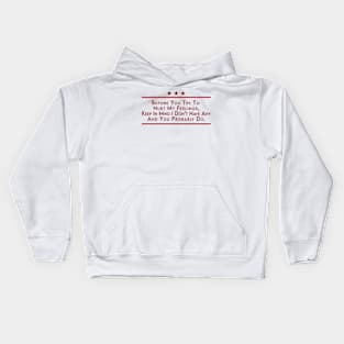 Oh no, my feelings. Kids Hoodie